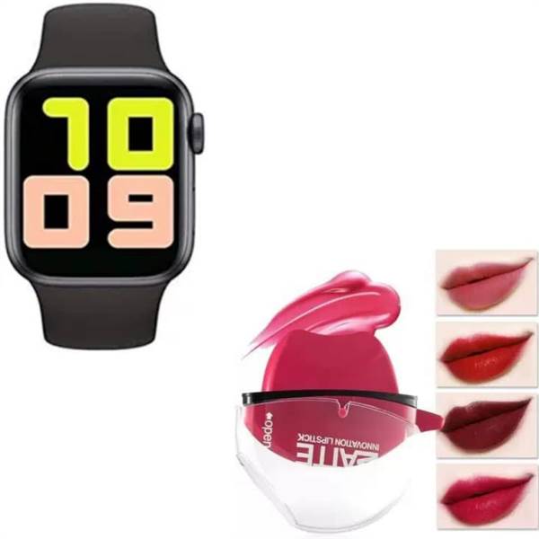 T-500 Smart Watch and Lip Shape Lipstick